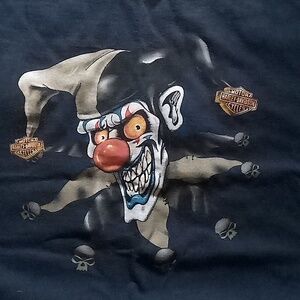 Harley-Davidson 'Mike's Famous Jester' Tee sz L
